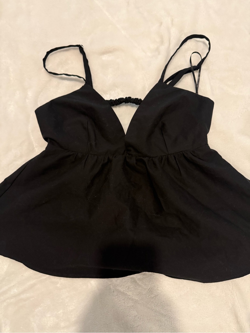 Abercrombie & Fitch Black V-Neck Spaghetti Strap Cami